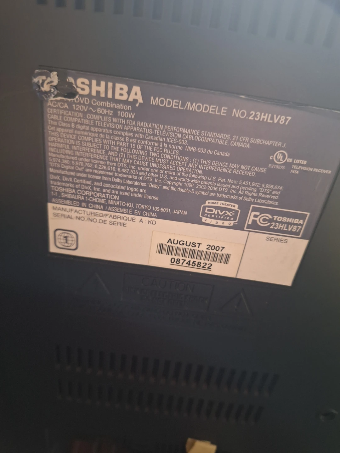 Toshiba DVD TV - photo 2