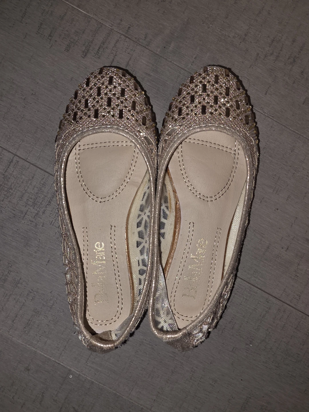 Bella Marie Kids Glitter Flats Size 13