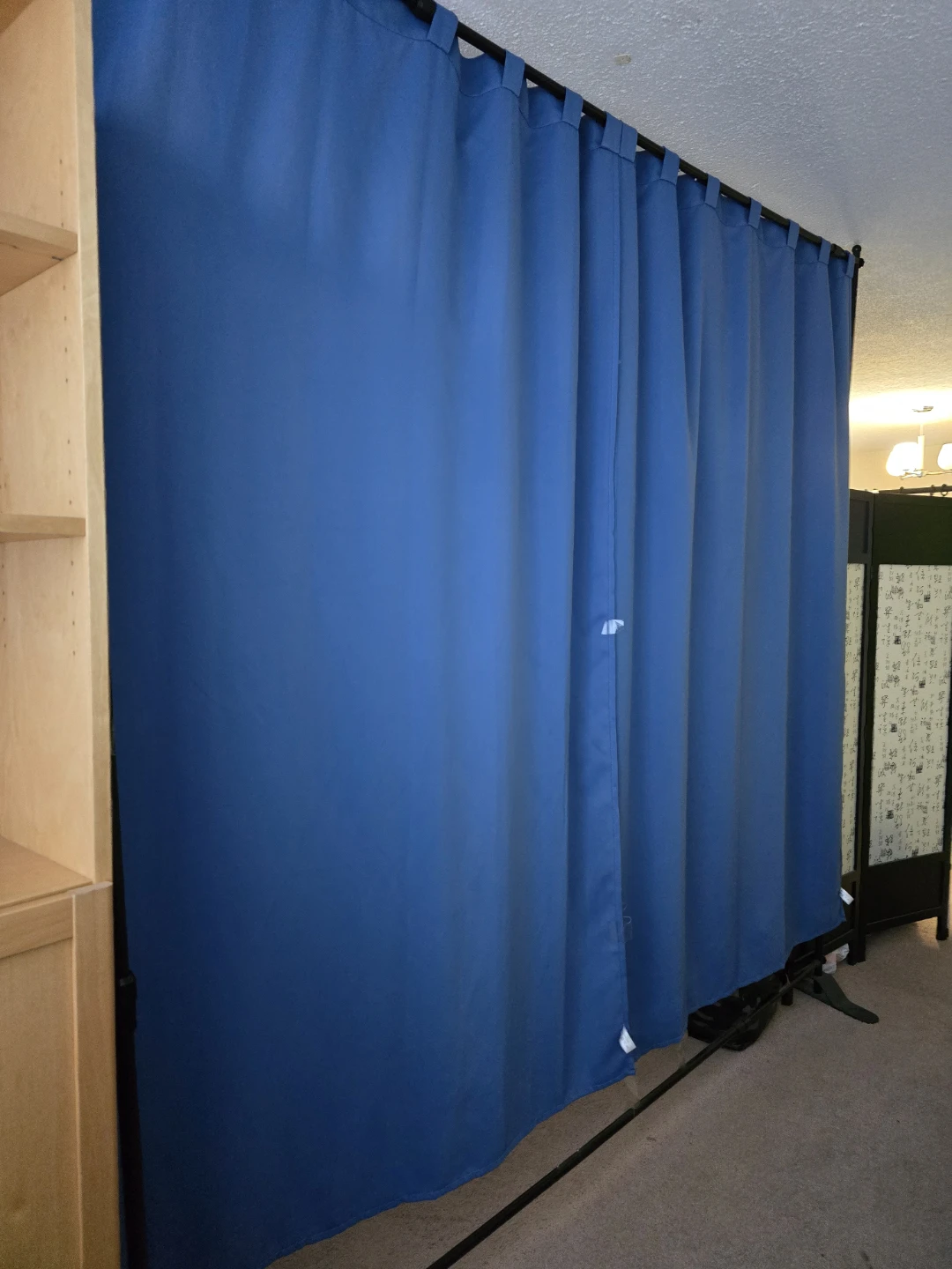 Blue Room Divider Curtain
