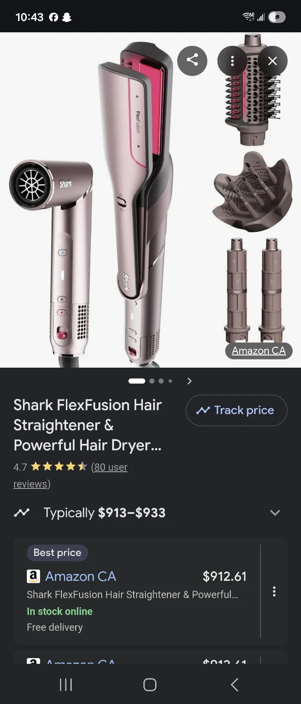 Shark FlexFusion Hair Straightener & Dryer Set - photo 3