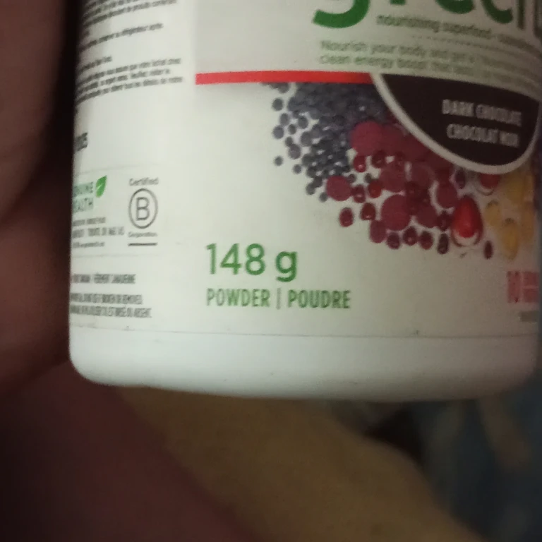 Genuine Health Greens+ Extra Energy Powder - Dark Chocolate - photo 2