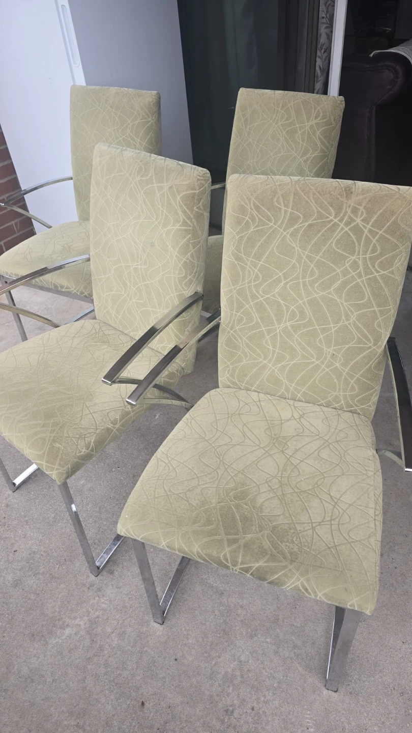 Set of 6 Upholstered Dining Chairs