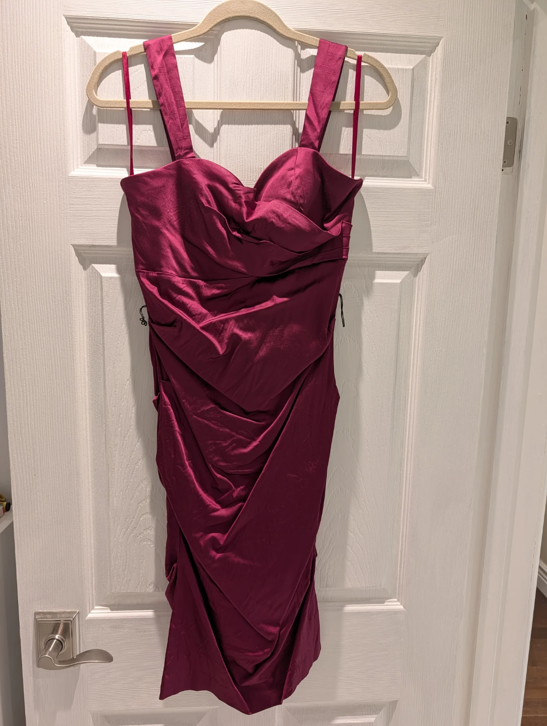 Women's Ruched Sheath Dress - Size Medium