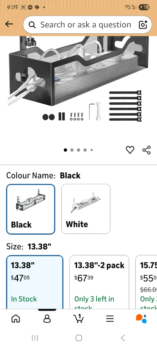 Under Desk Cable Management Tray - photo 2