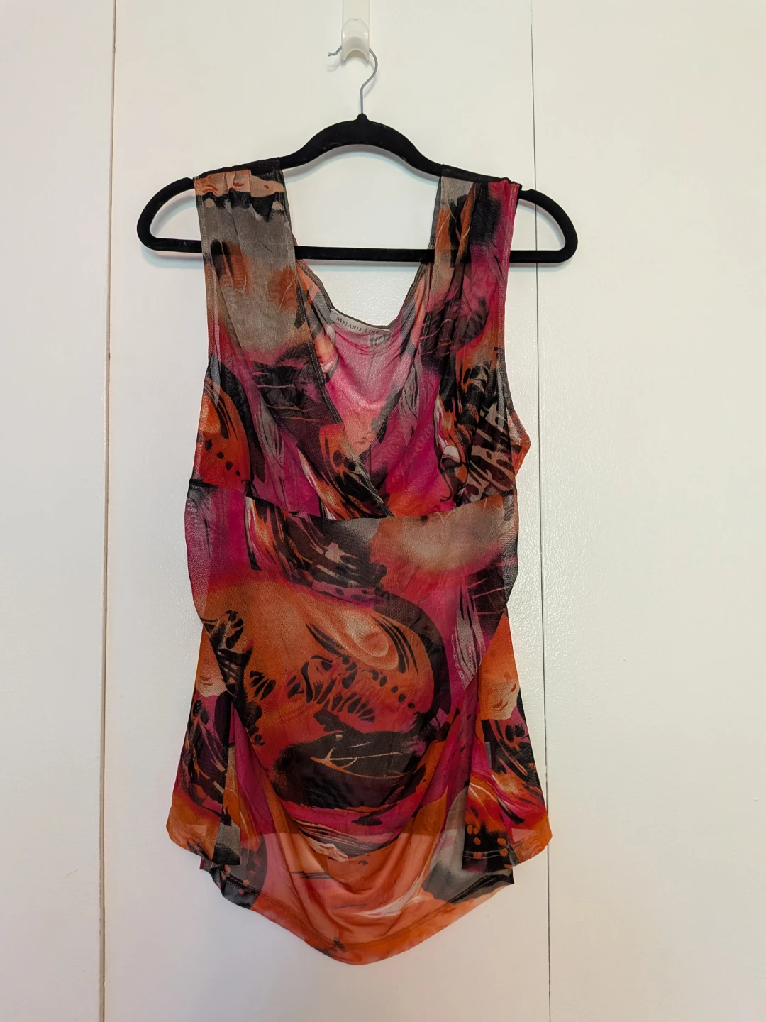 Women's Sheer Print Tank Top