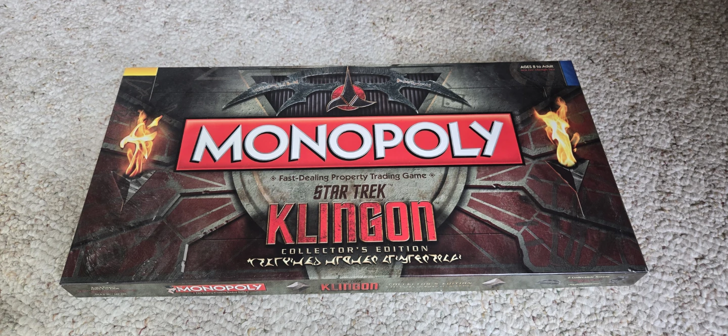 Monopoly Star Trek Klingon Collector's Edition Board Game