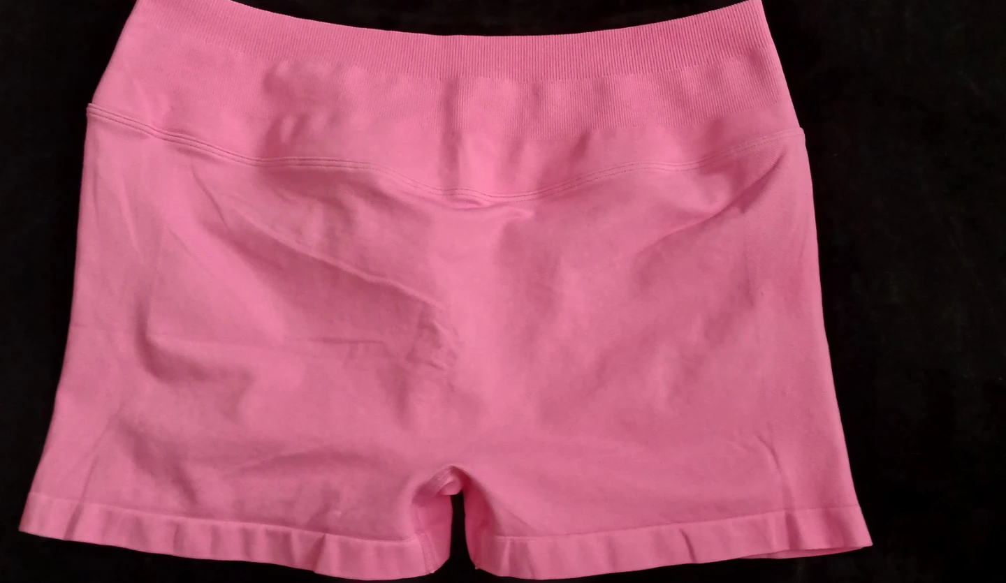 New Pink Ruched Athletic Shorts XL