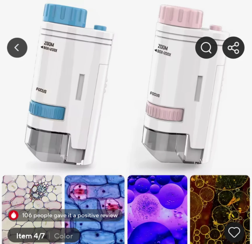 Portable Zoom Microscope 60x-200x - photo 3