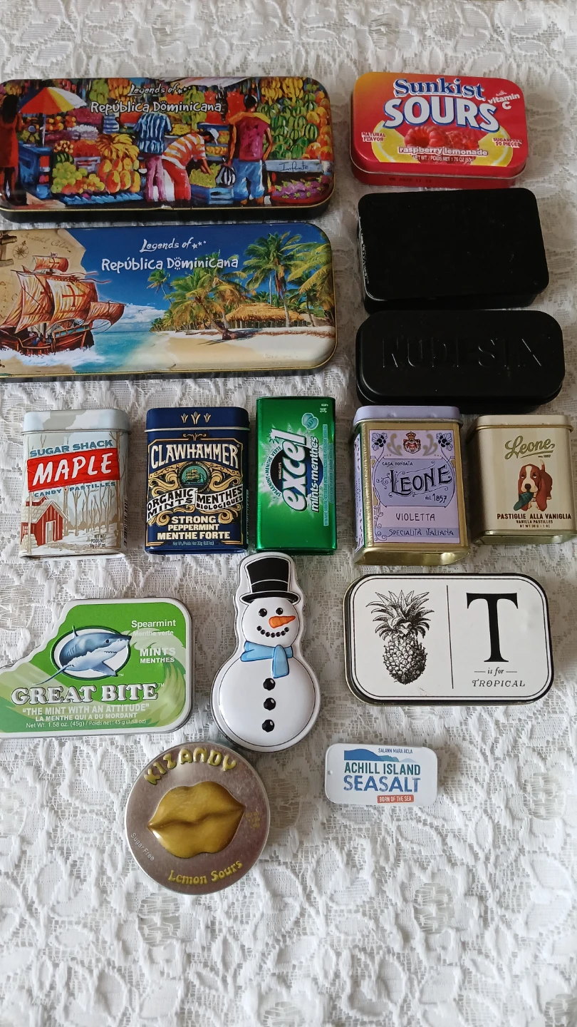 Collection of 15 small tins for $5.00 - photo 2