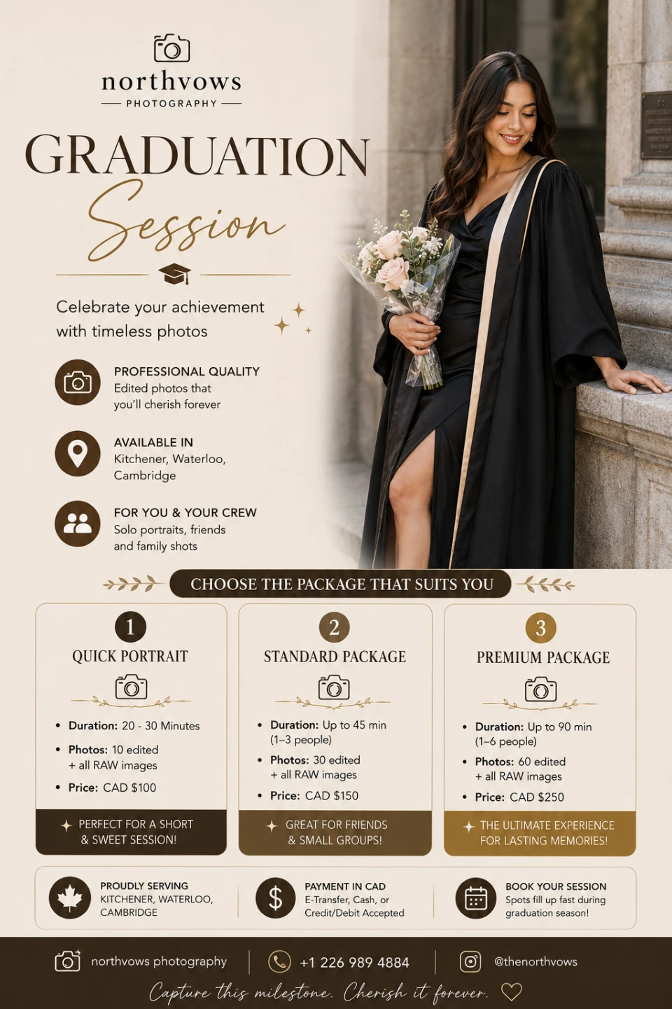 Graduation photography session