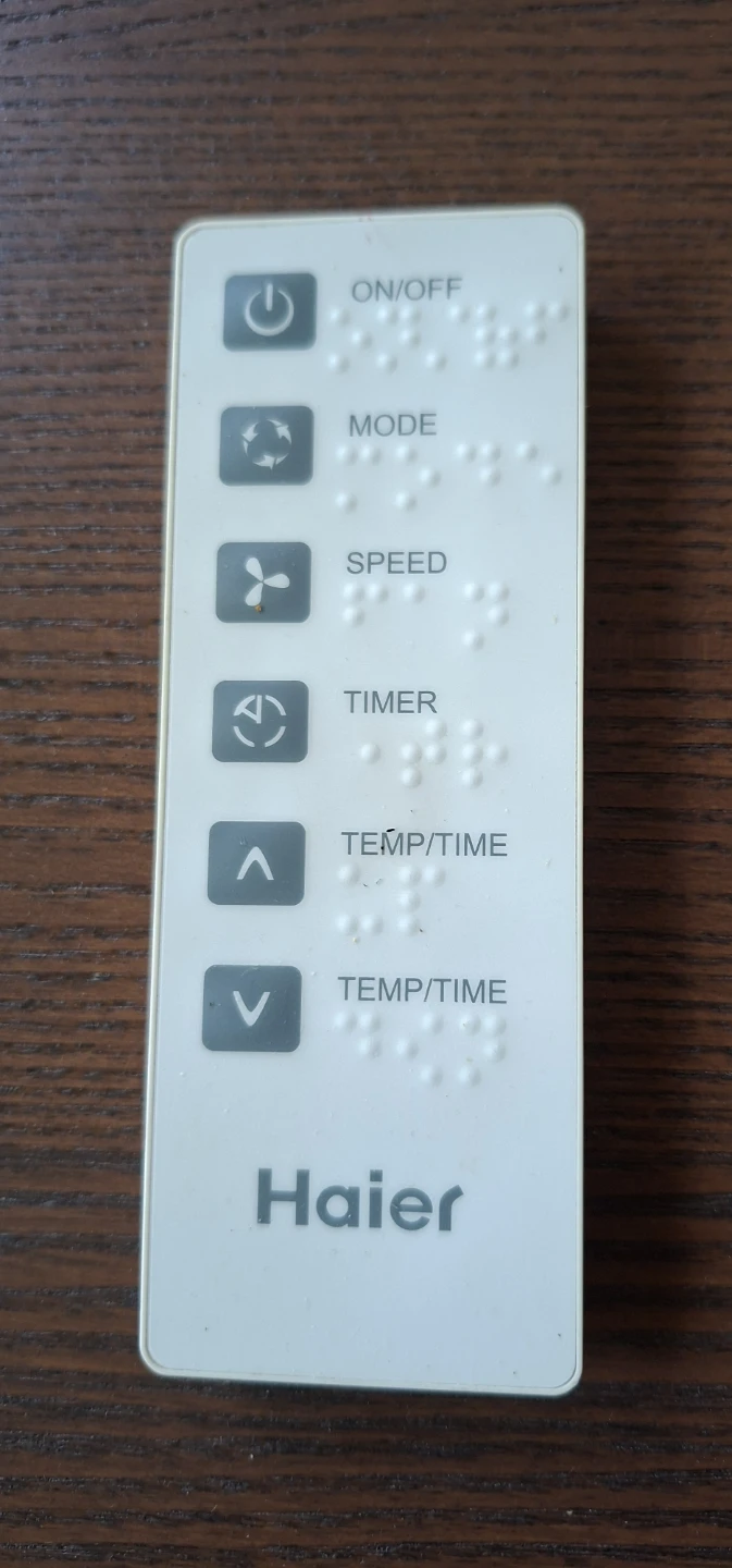 3 in 1 Haier 8,000 BTU Air Conditioner w Remote (Braille)- $120 - photo 3