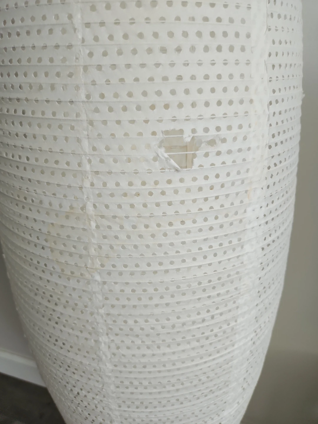 Tall White Paper Lantern Floor Lamp - photo 4