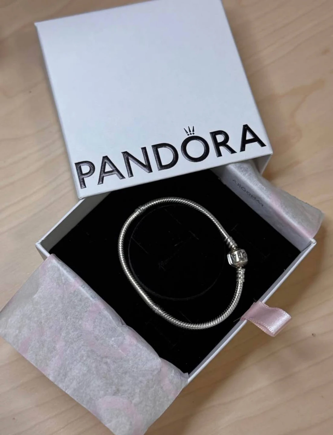 Pandora Sterling Silver Snake Chain Bracelet