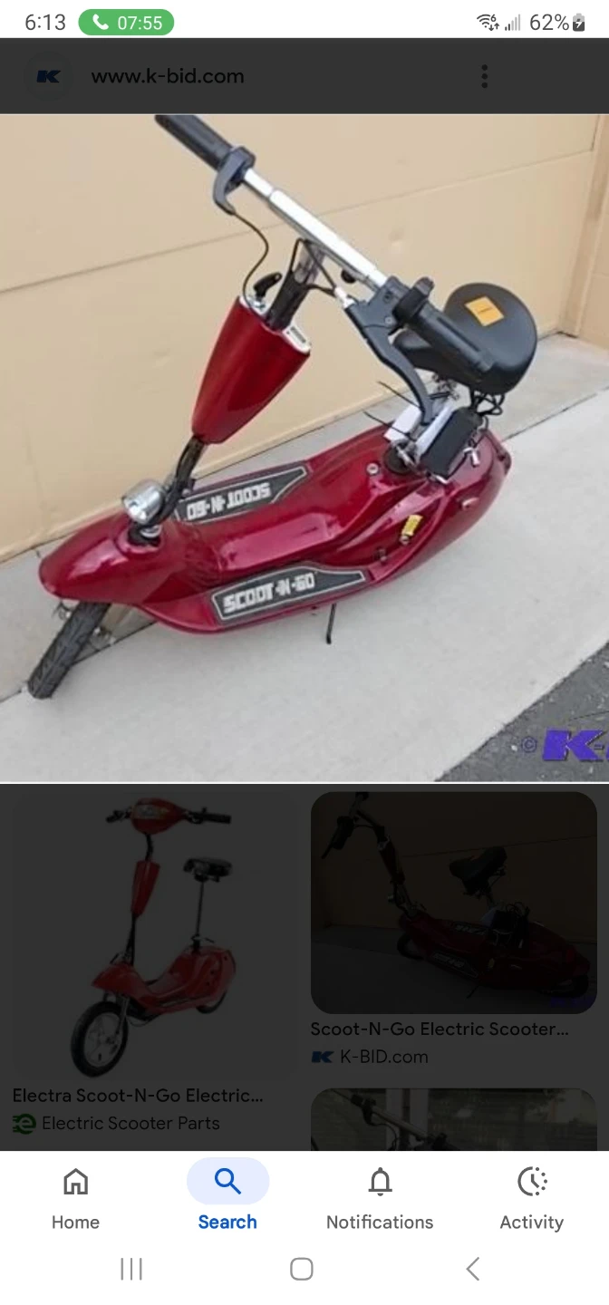 Red Scoot-N-Go Electric Scooter - photo 5