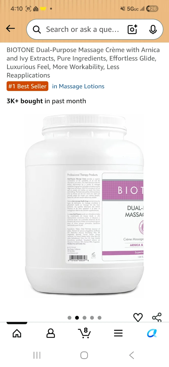 BIOTONE Dual-Purpose Massage Creme - photo 3