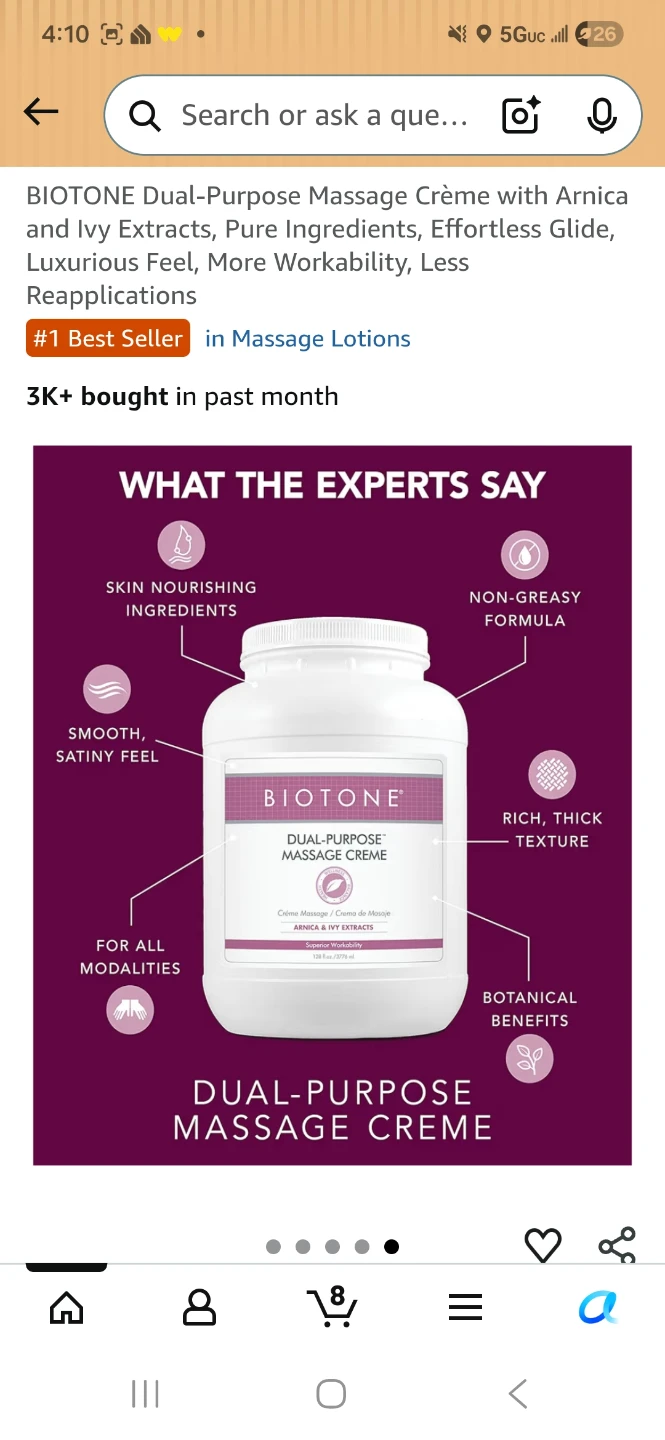 BIOTONE Dual-Purpose Massage Creme - photo 4