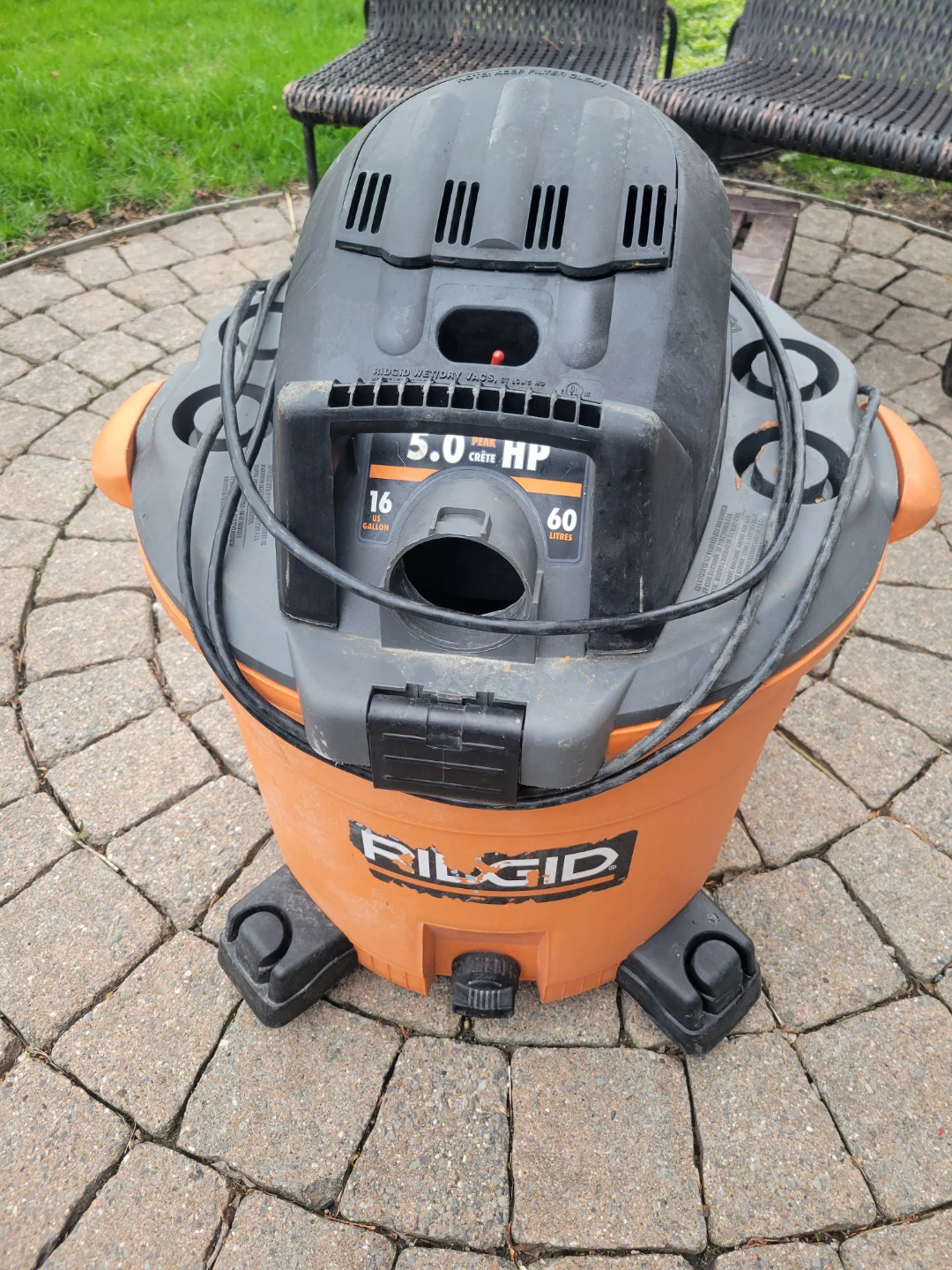 RIDGID 5.0 HP Wet/Dry Shop Vac 60L - photo 3