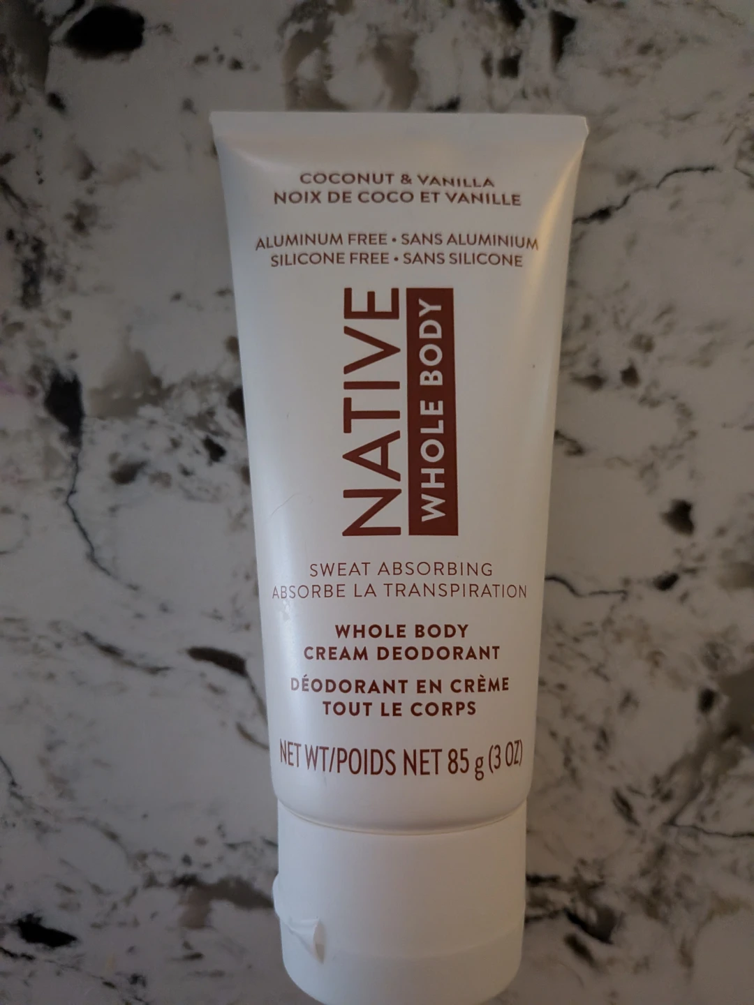 NEW Native Whole Body Cream Deodorant - Coconut & Vanilla 85g