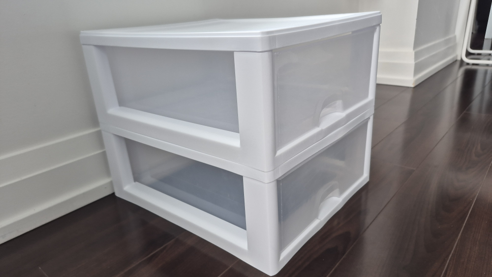 White 2-Drawer Storage Organizer Unit - photo 2
