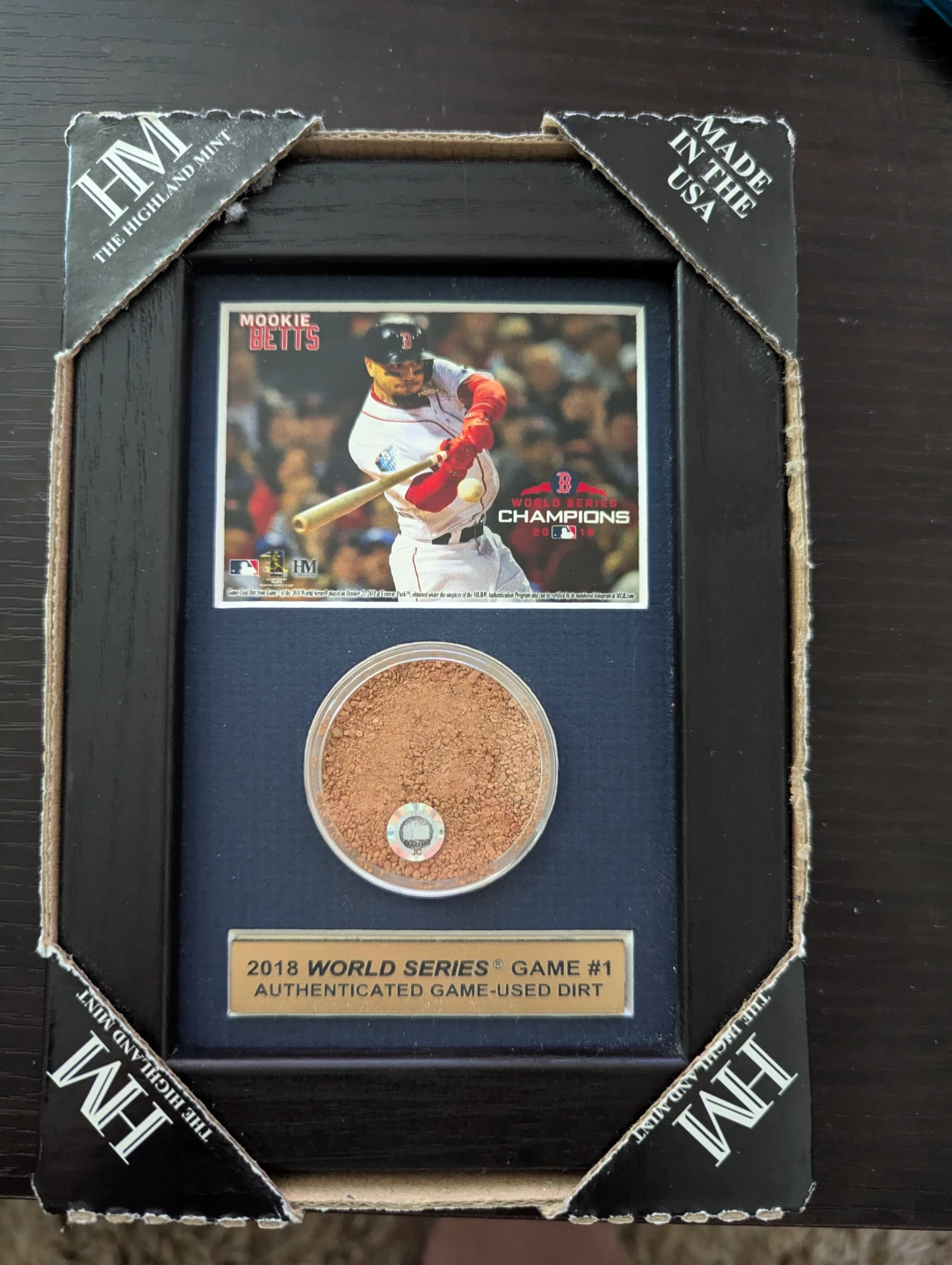 Mookie Betts 2018 World Series display