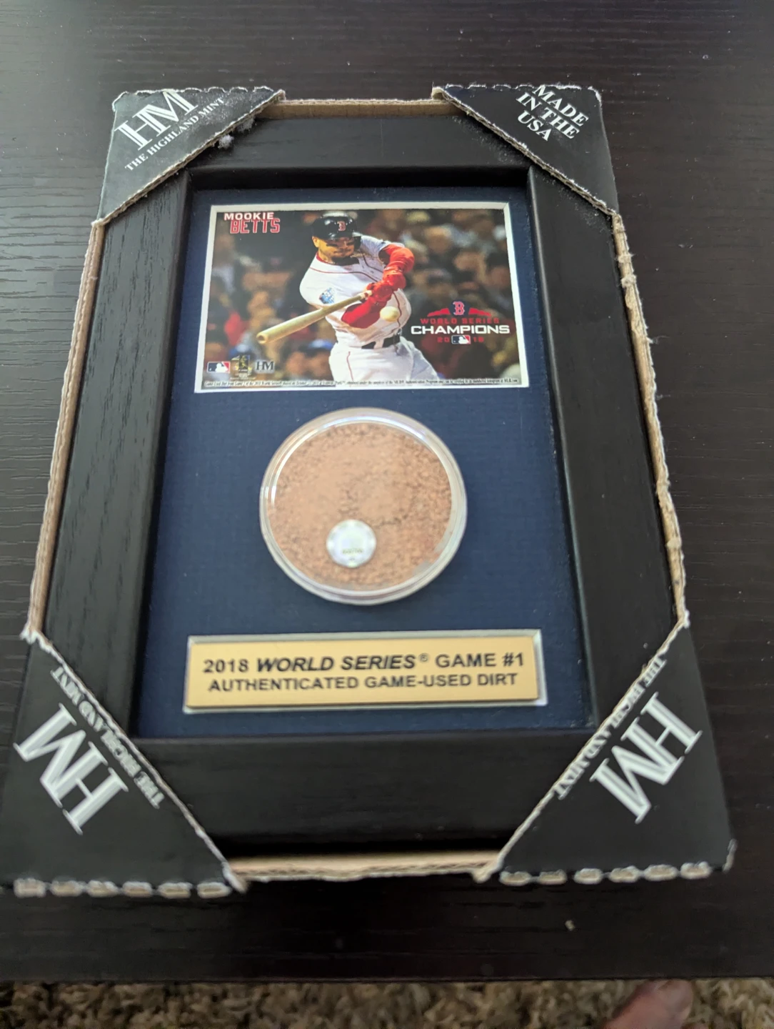 Mookie Betts 2018 World Series display - photo 3