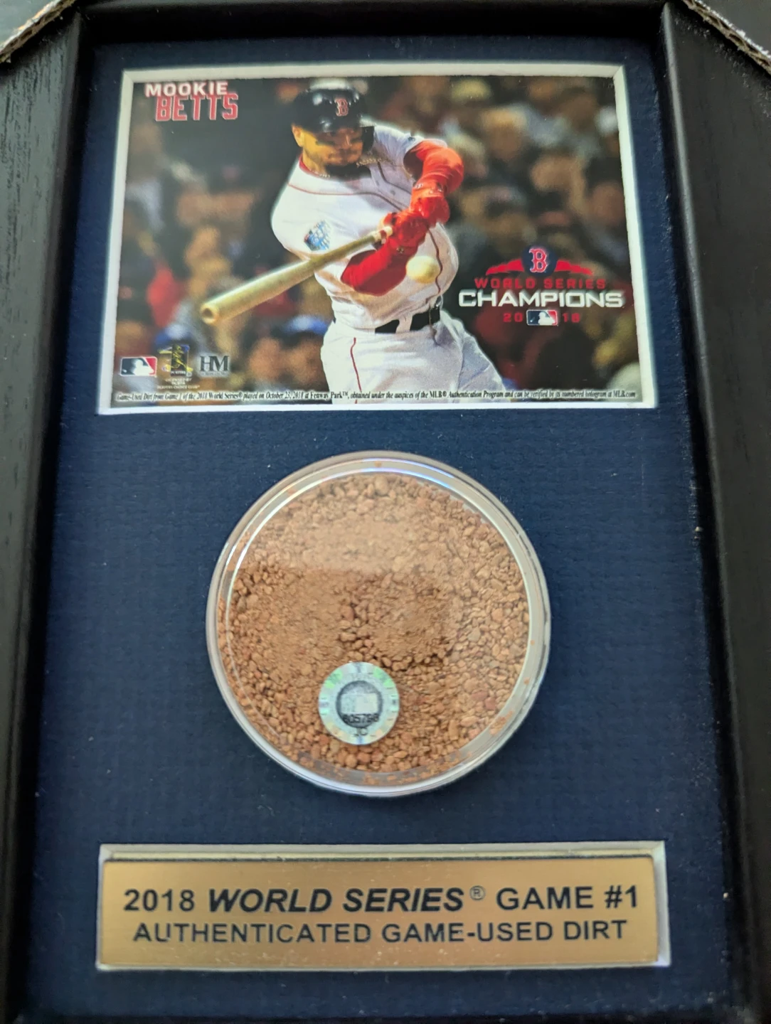 Mookie Betts 2018 World Series display - photo 4