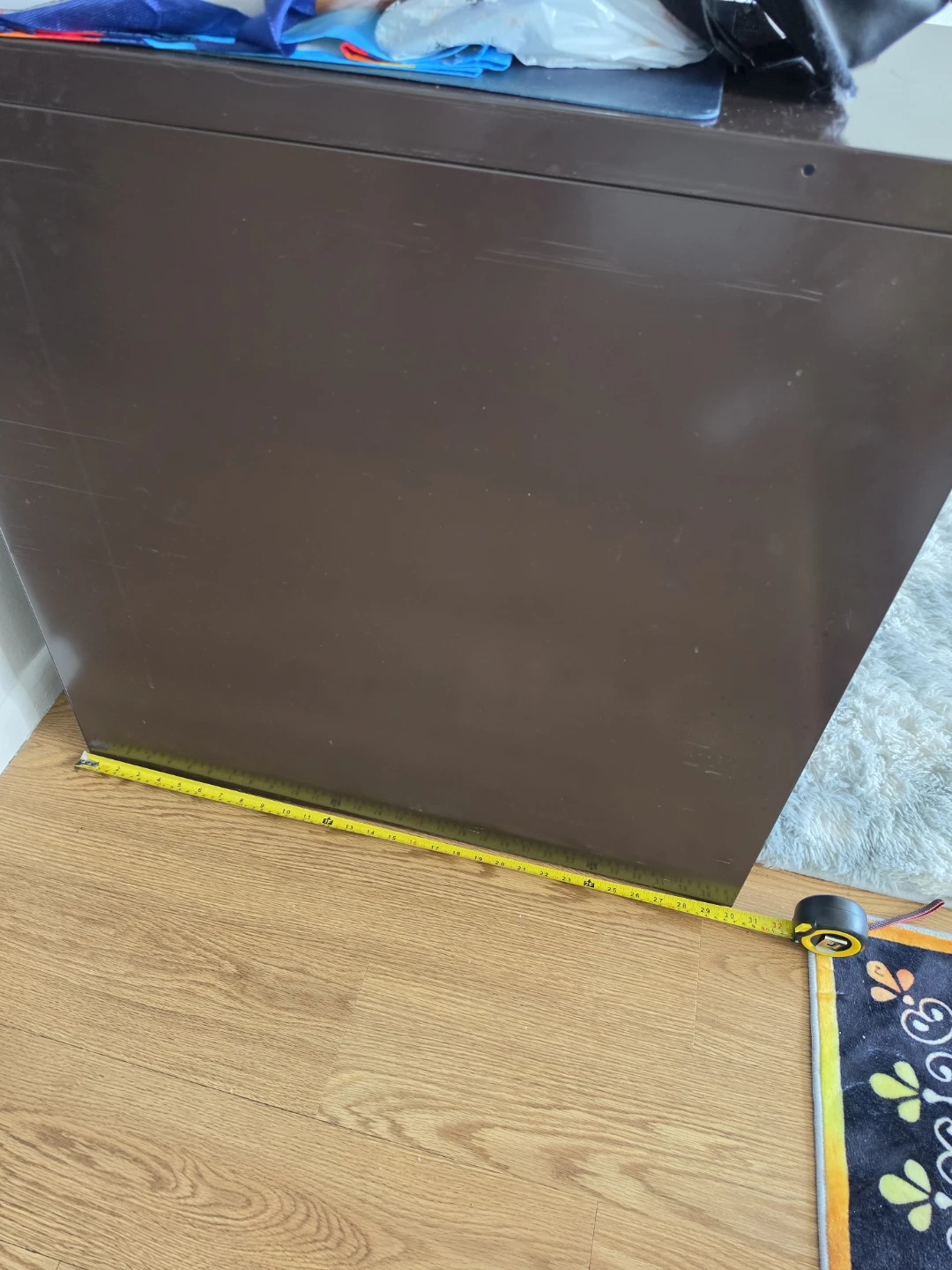2-Drawer Metal Filing Cabinet - Brown - photo 3