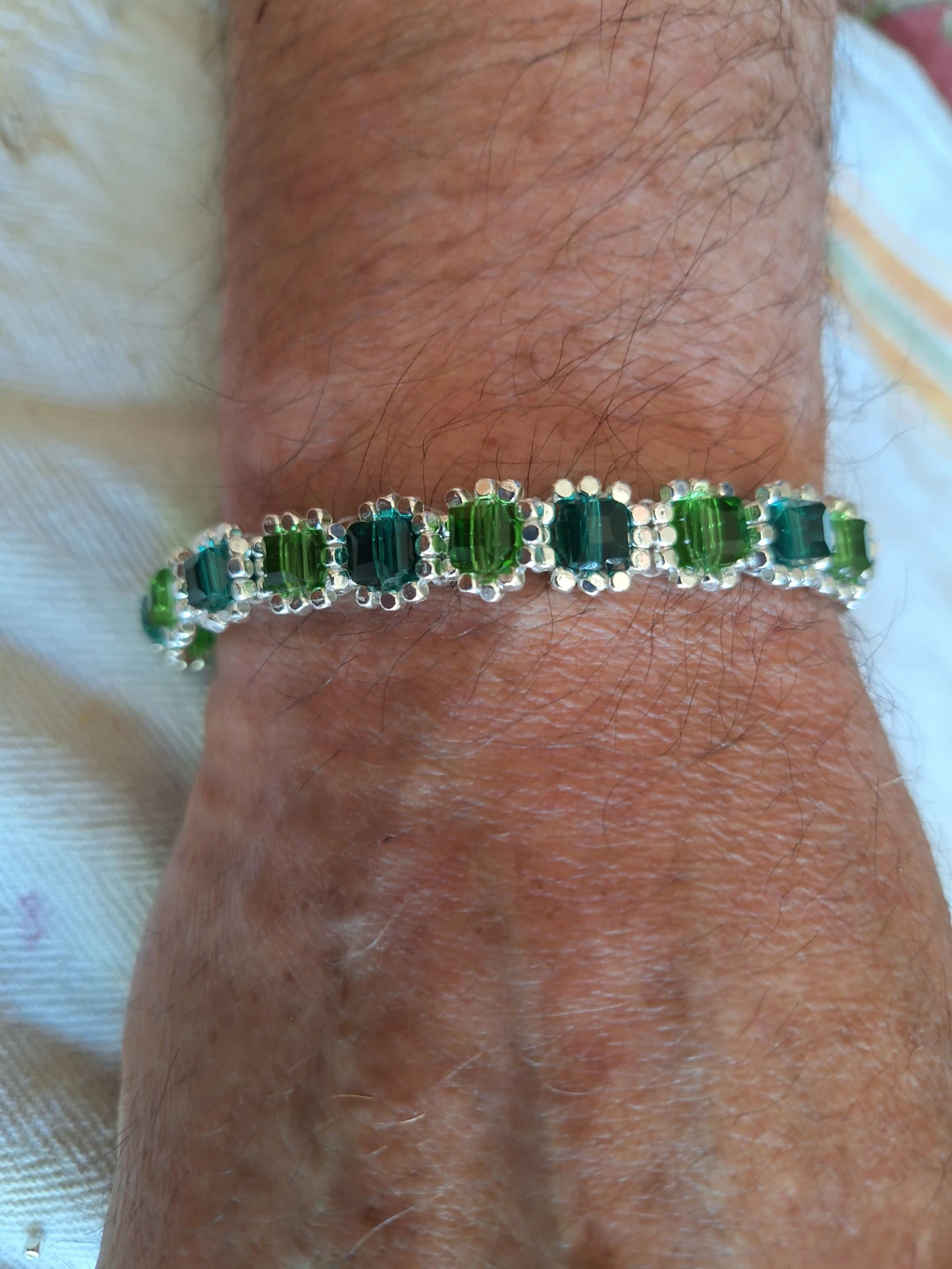 Customer.made bracelet beaded - photo 3