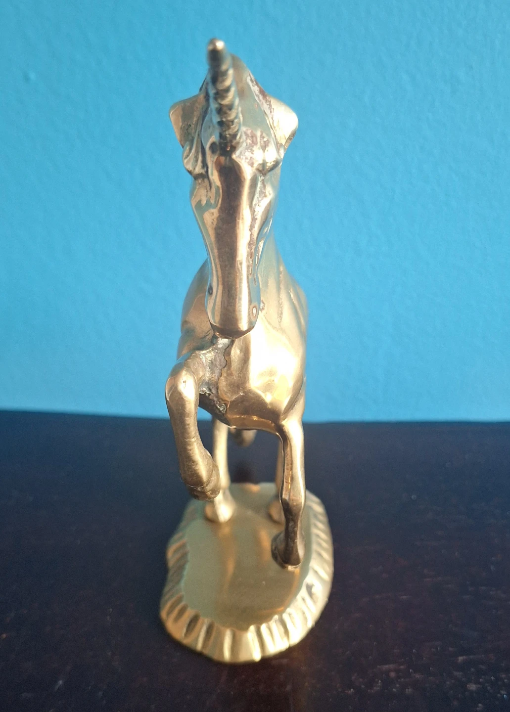 Vintage Solid Brass Unicorn Figurine - photo 4