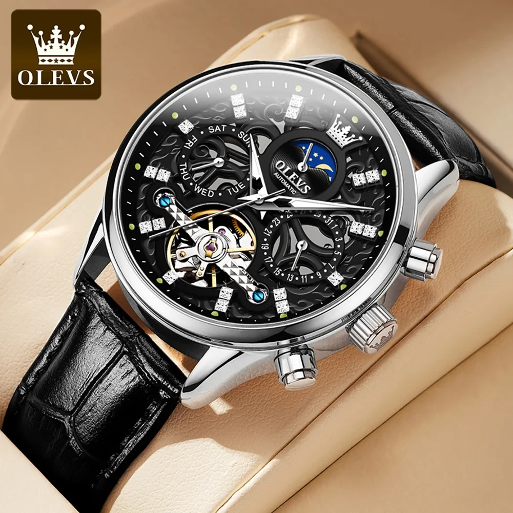 Olevs Automatic Skeleton Watch - photo 4