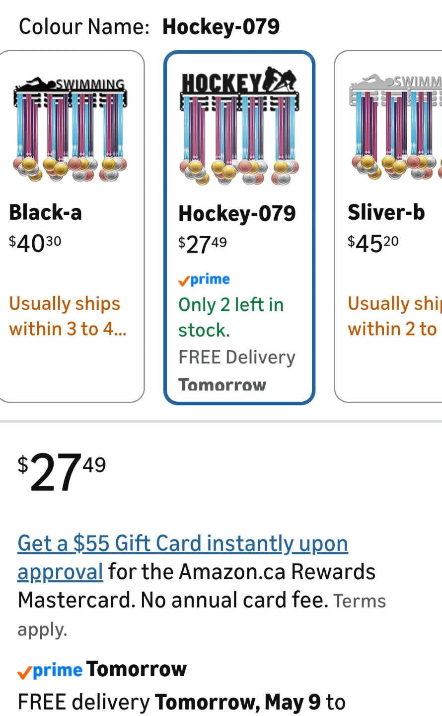 Hockey Medal Display Hanger - photo 4