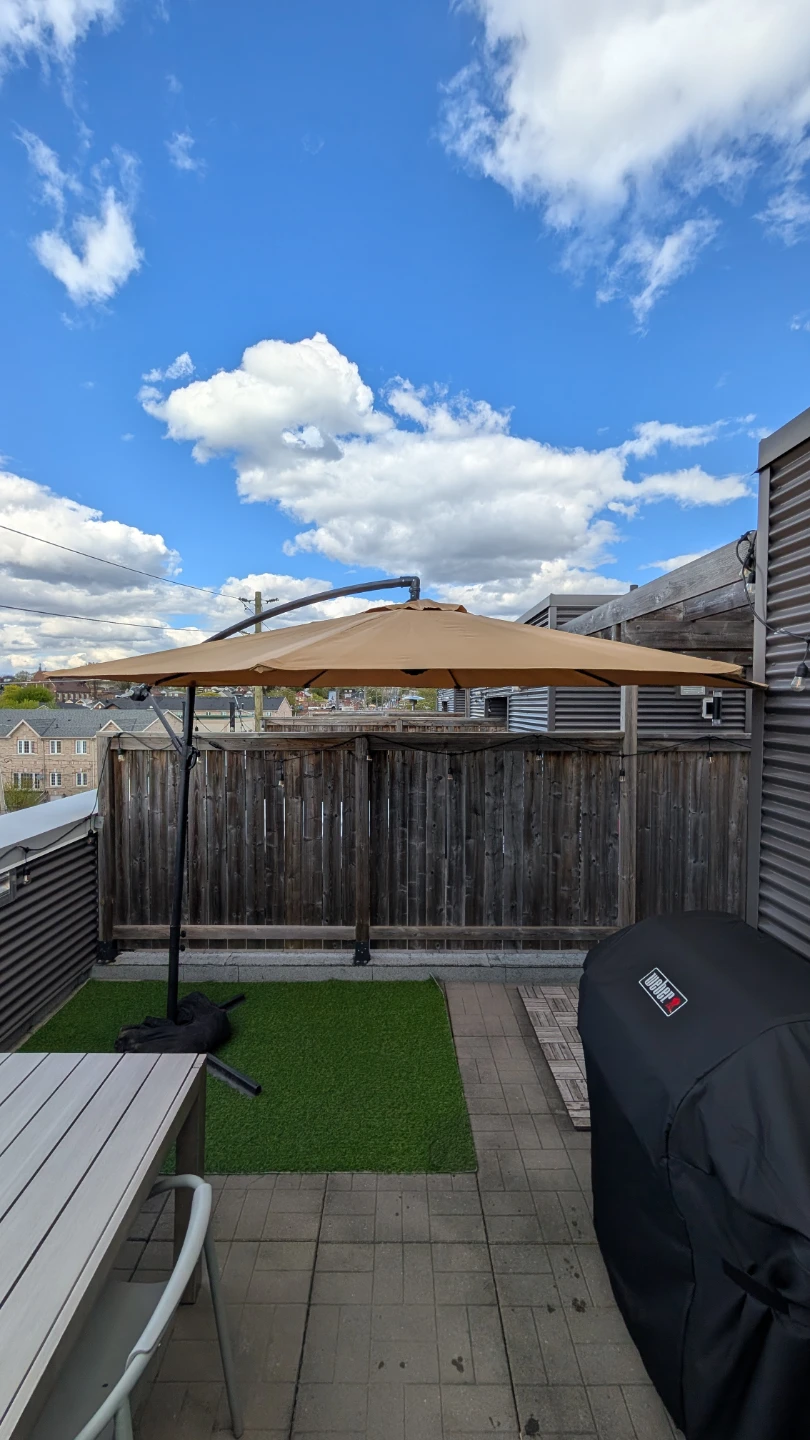 Large 10' Patio Umbrella with Base - photo 3