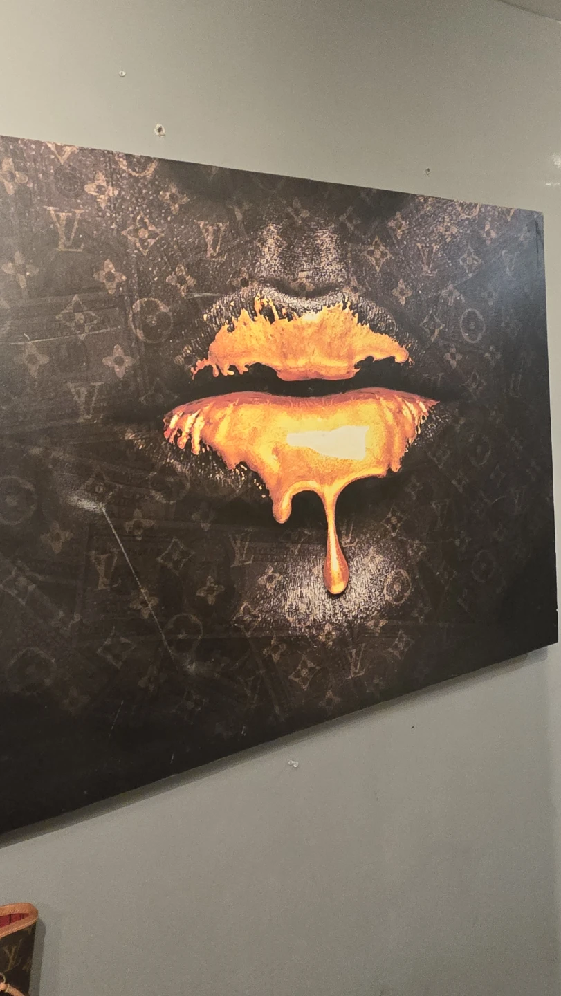 Art Print -Louis Vuitton Dripping Lips - photo 2