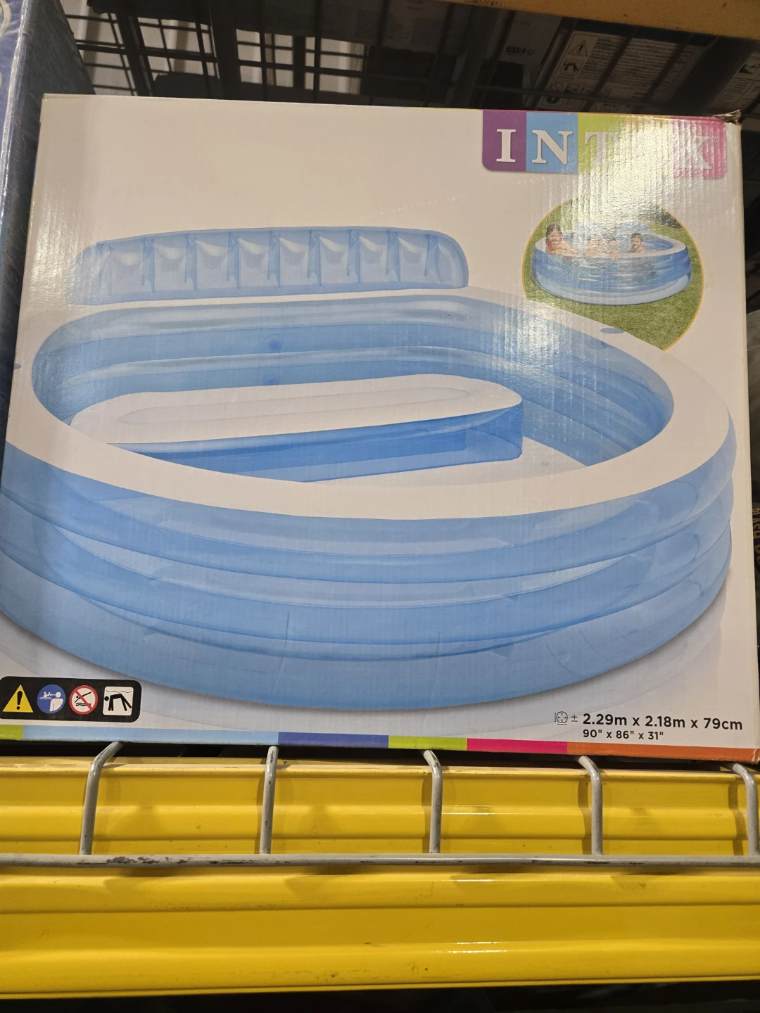 Intex Inflatable Pool with Back Seat - photo 2