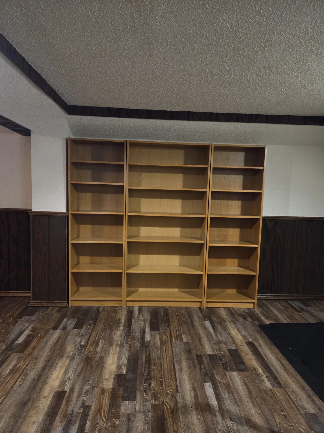 Set of 3 Wooden Bookshelves