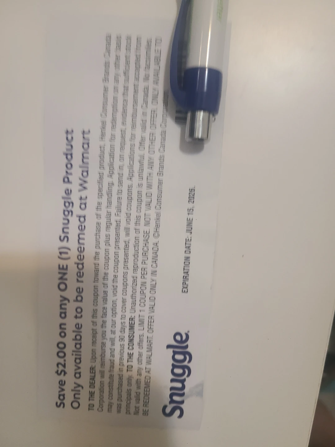 Snuggle Save $2.00 Coupon #free - photo 2