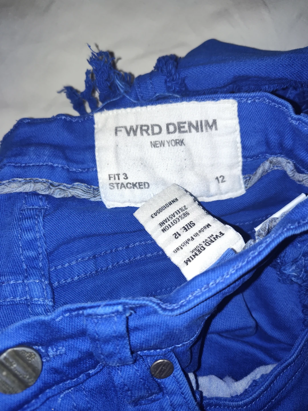 FWRD Denim Stacked Fit Jeans Size 12 Blue - photo 2