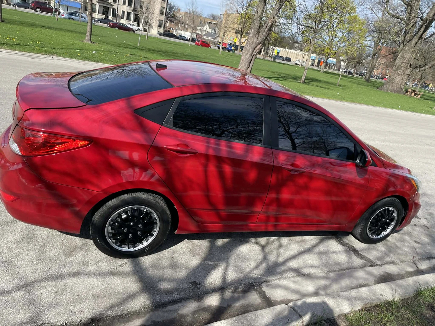 Red Hyundai Accent Sedan - photo 4