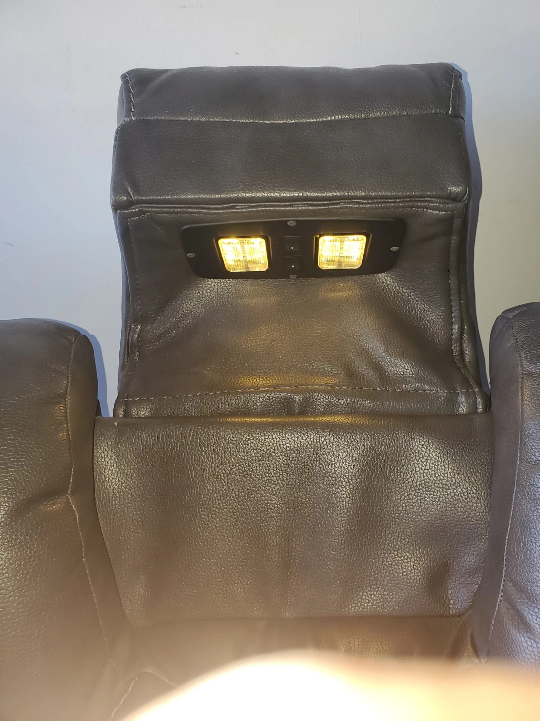 Grey 3-Seater Reclining Sofa with Cup Holders - photo 4