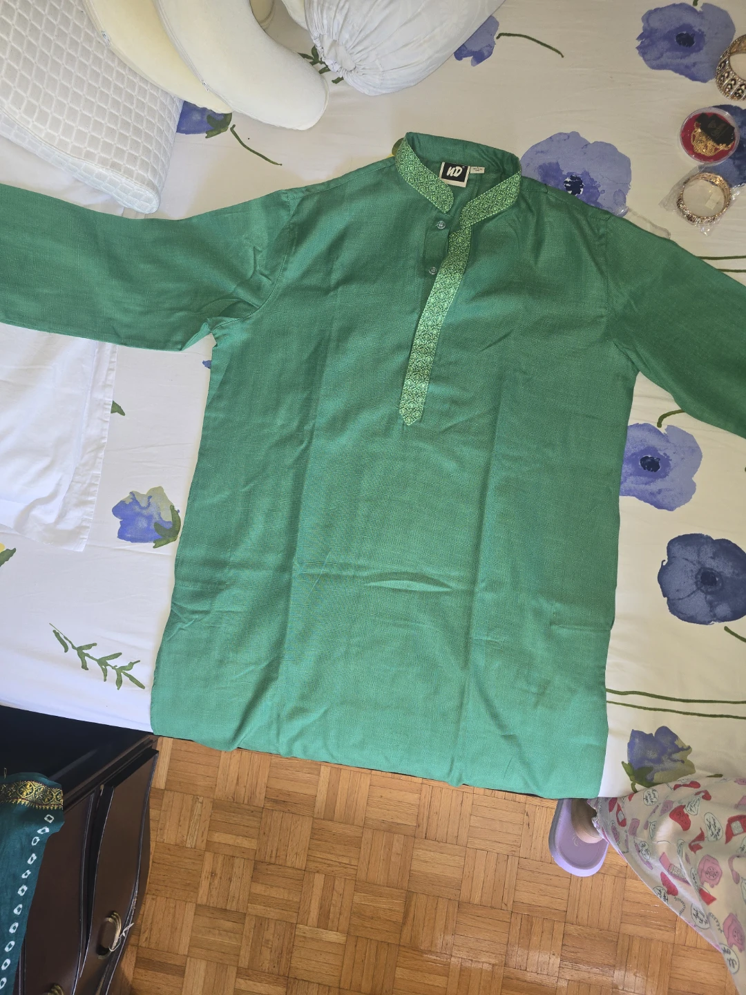 Green punjabi  for Dale with light green accents - photo 2