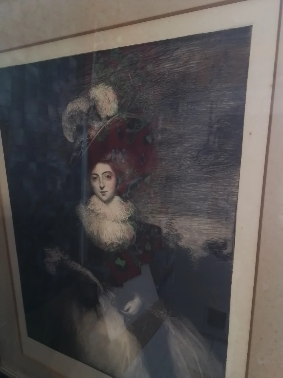 Antique Hand-Signed Art Etching "Lady Camden" by Charles Waltner - photo 3