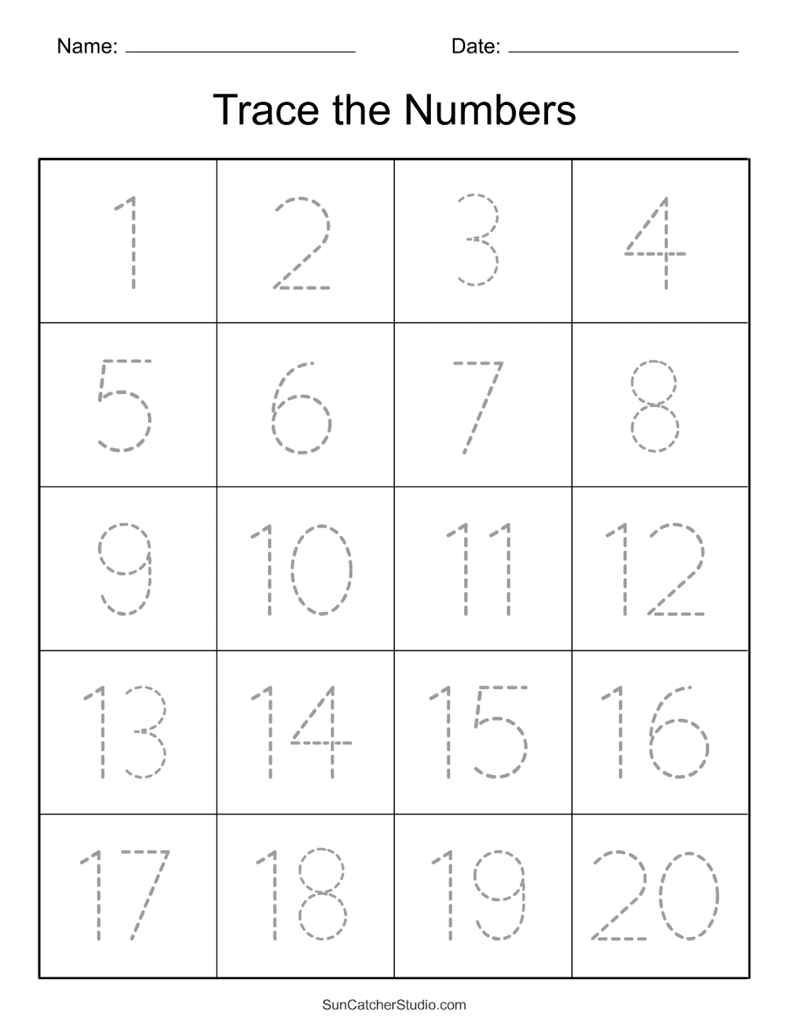 Tracing Numbers and Letters Worksheets - photo 2