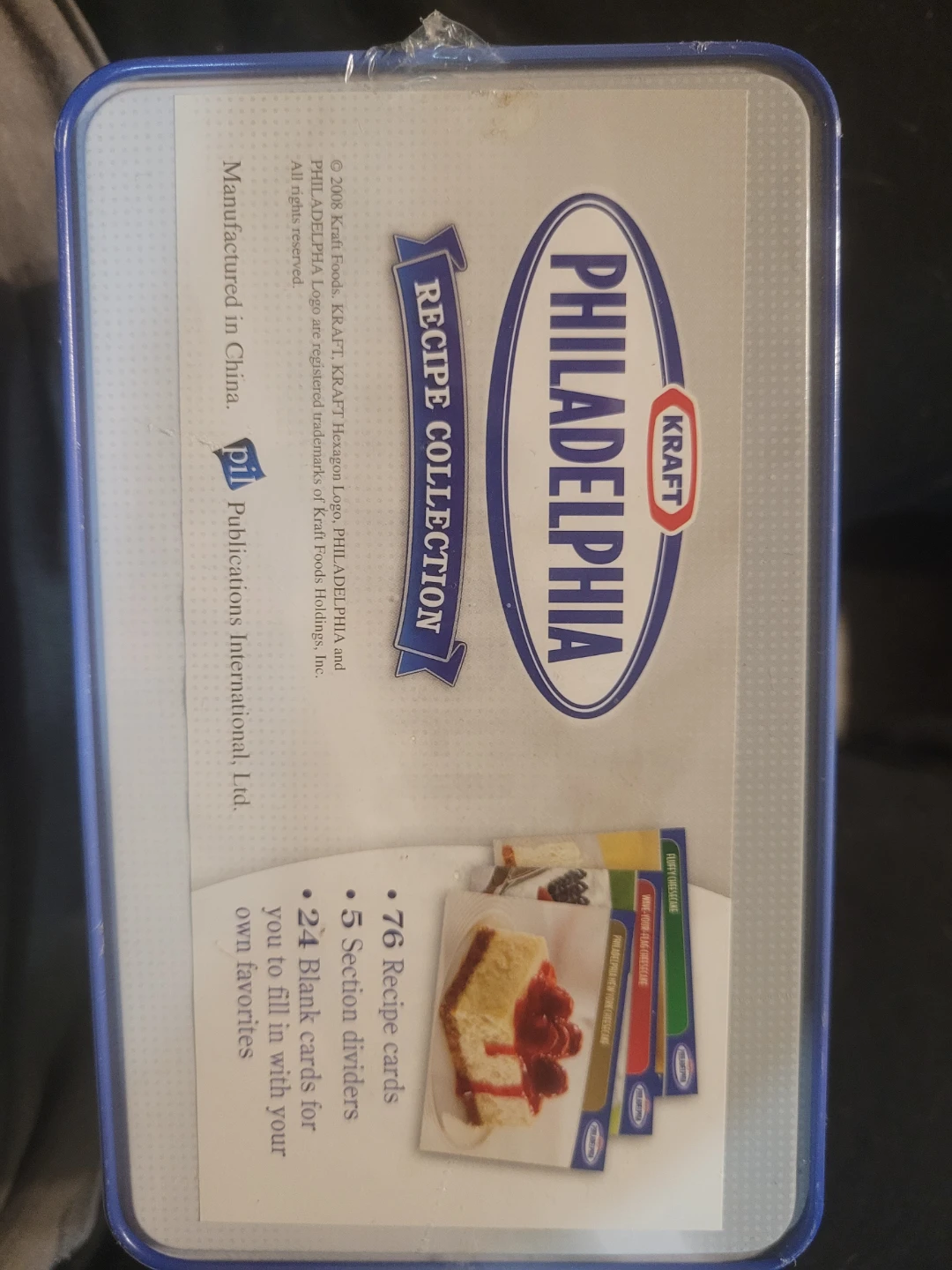Philadelphia Recipe Collection Recipe Box
