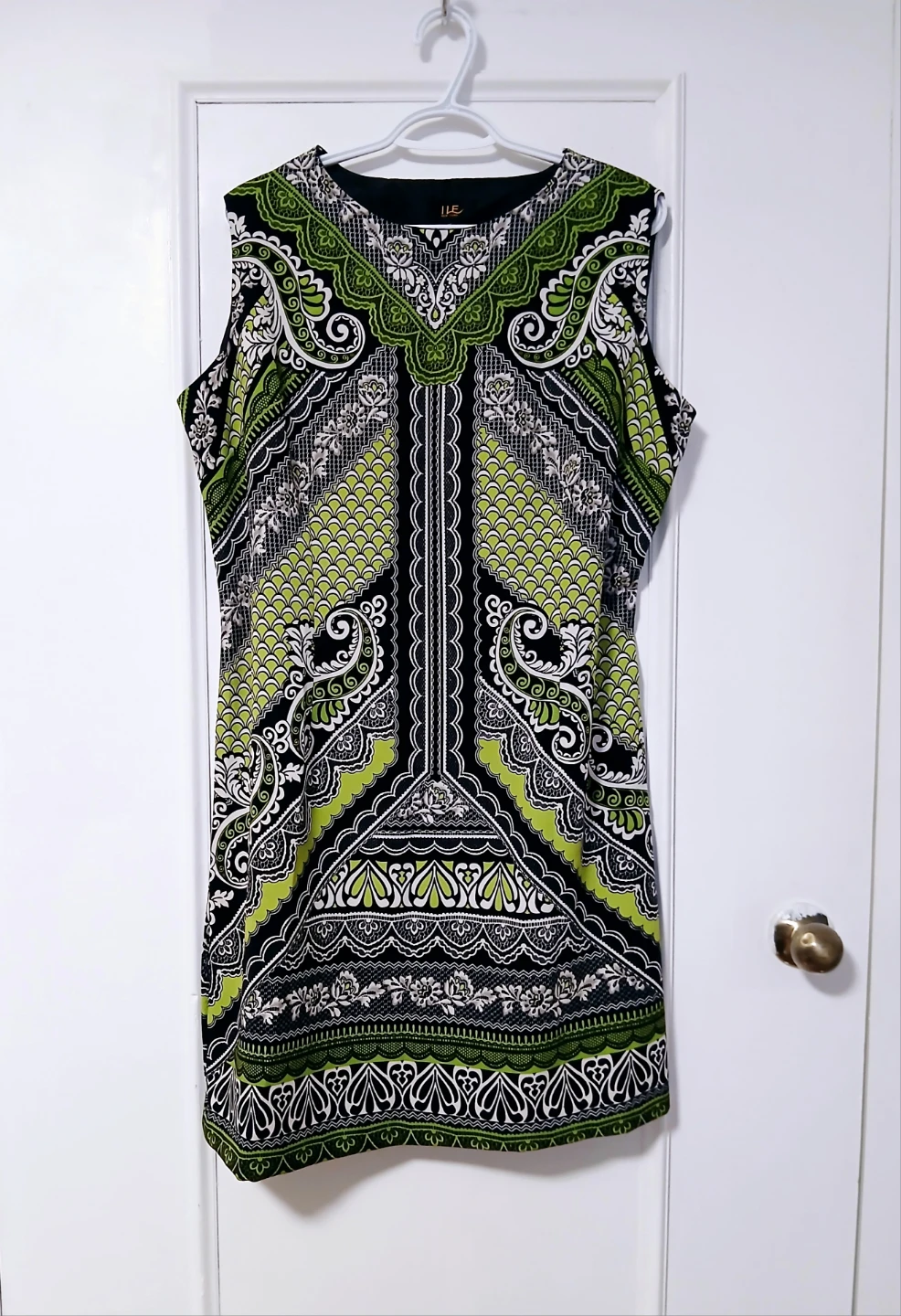 Women XL ILE Sleeveless Print Dress