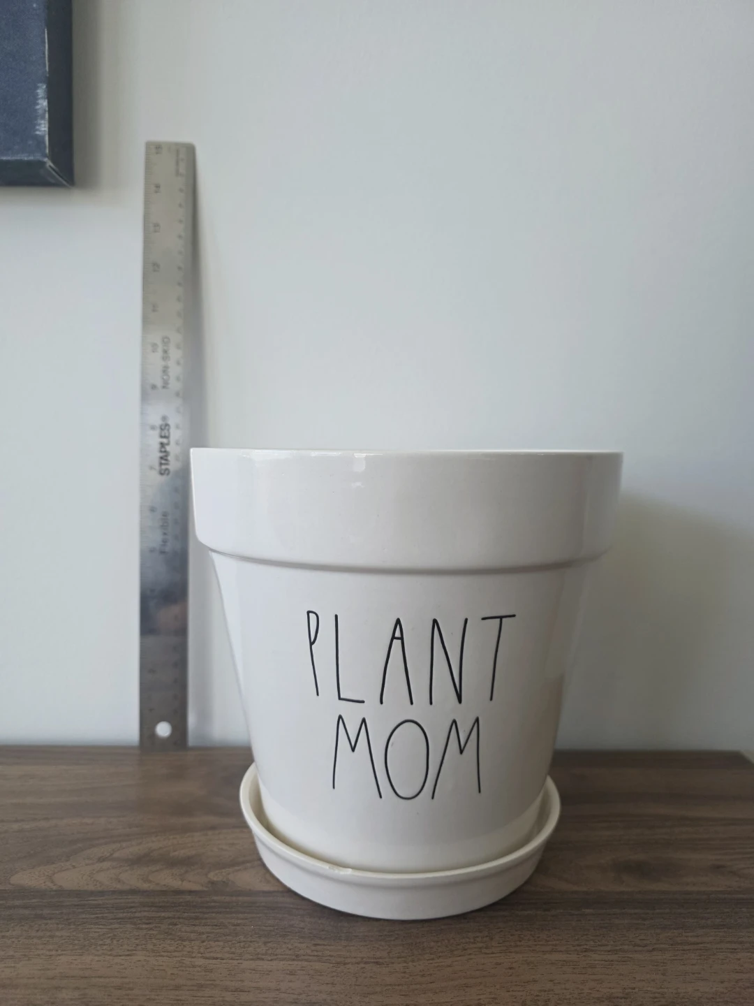 Rae Dunn "Plant Mom" planter, large