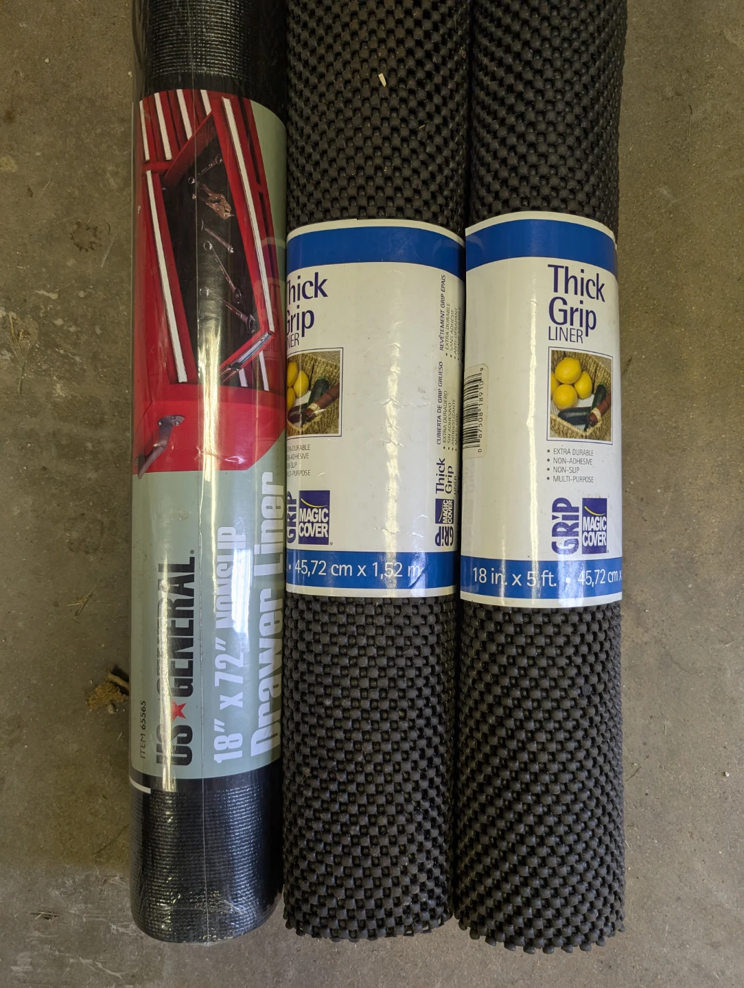 Magic Cover & US General Thick Grip Liner Rolls