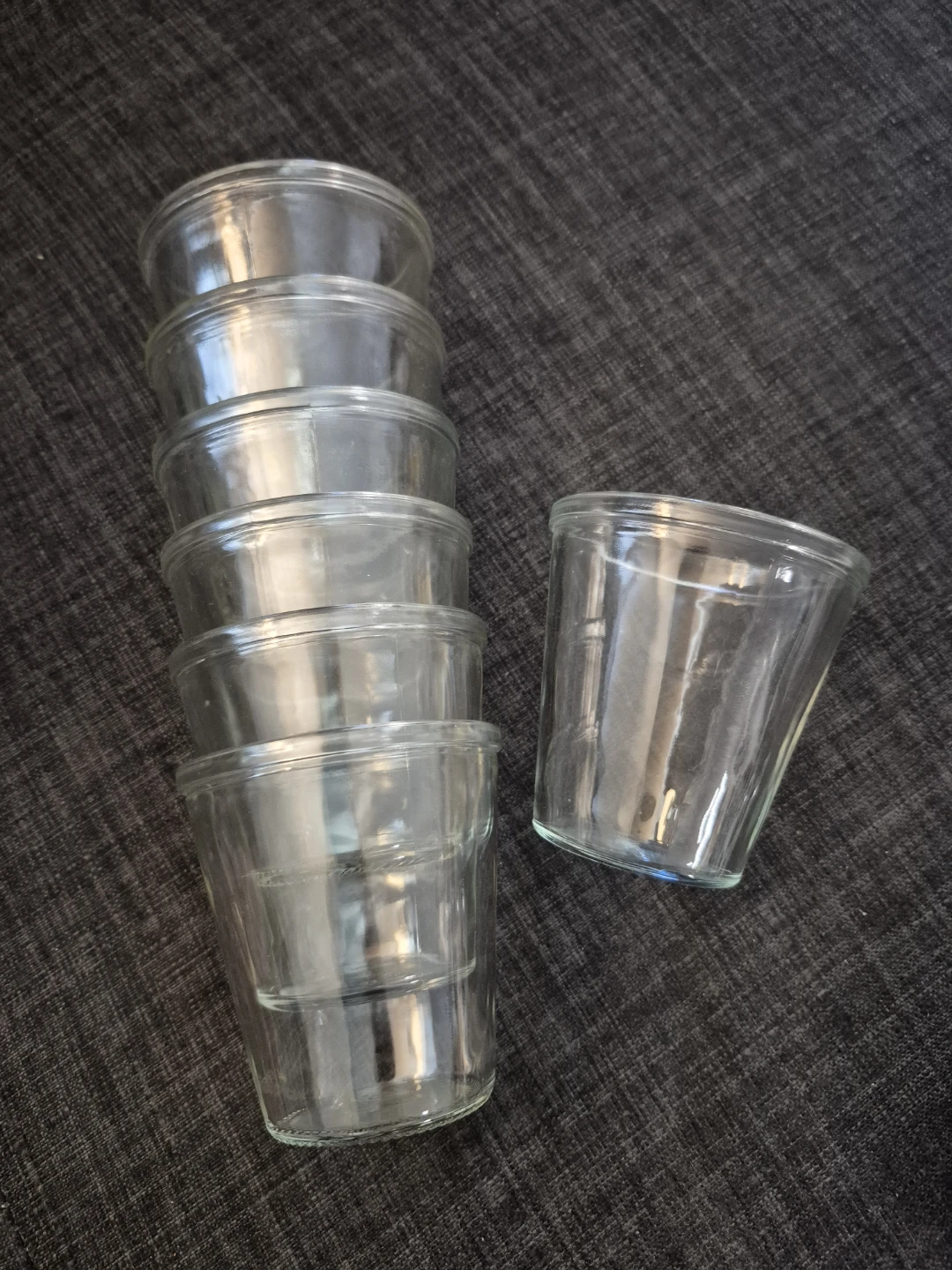 Set of  7 Glass Jars