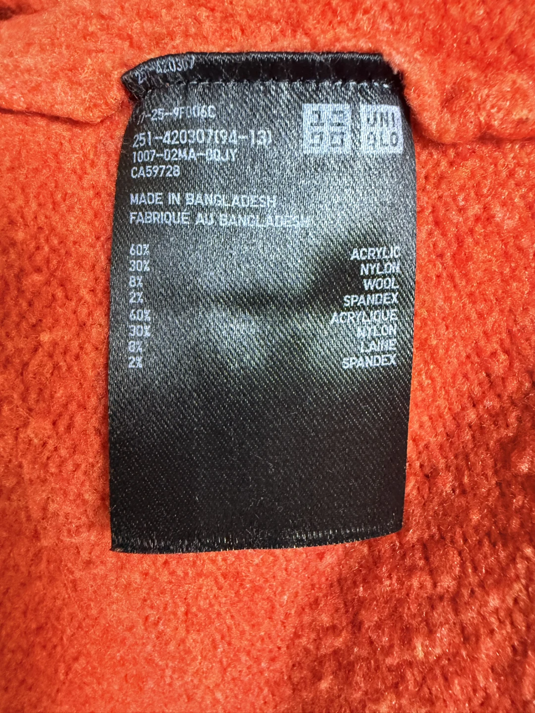 Uniqlo Orange Mock Neck Sweater - photo 4