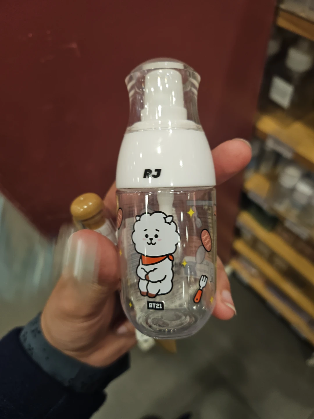 BT21 RJ Character Clear Travel Bottle