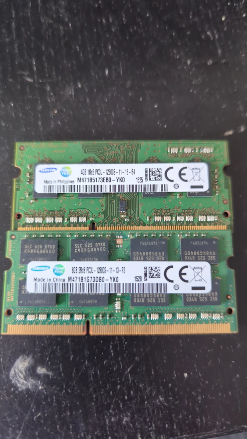 Samsung 12gb (4gb,8gb) Ddr3 laptop ram modules